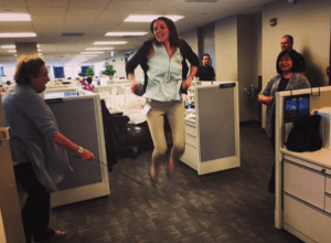 National Get Fit Don't Sit Day means a jump rope contest at Interactive Health!