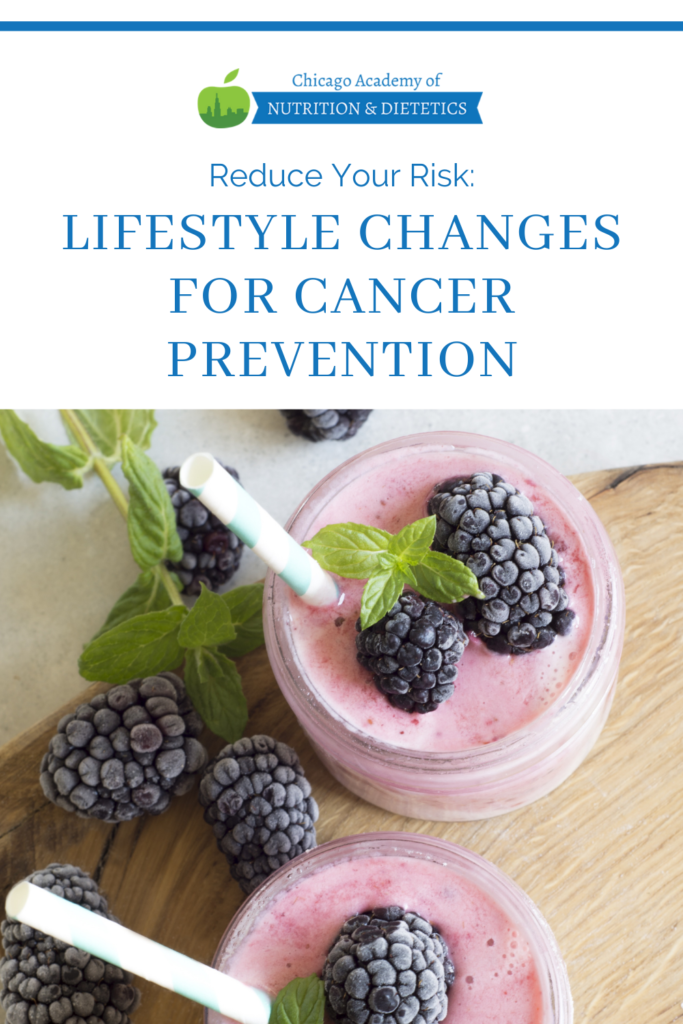 Lifestyle Changes for Cancer Prevention from Chicago Academy of Nutrition and Dietetics Blog